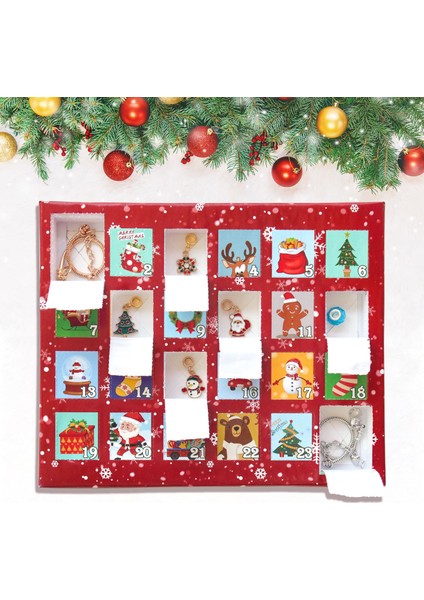 Noel Taşınabilir 24 Izgara Diy Aksesuarları Kör Kutu Tatil Hediyesi (Yurt Dışından)