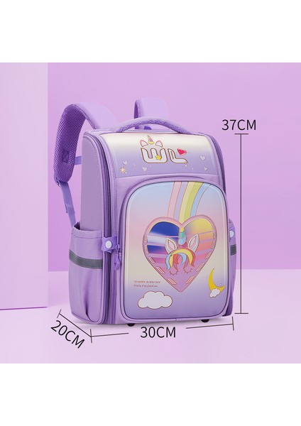 Erkek ve Kız Çizgi Film Aşınmaya Dayanıklı Yük Azaltıcı Büyük Kapasiteli Okul Çantası (Yurt Dışından)