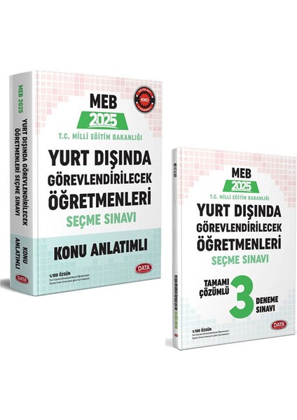 2025 MEB Yurt Dışında Görevlendirilecek Öğretmenleri Seçme Sınavı Konu Anlatımlı ve Deneme Sınavı Seti