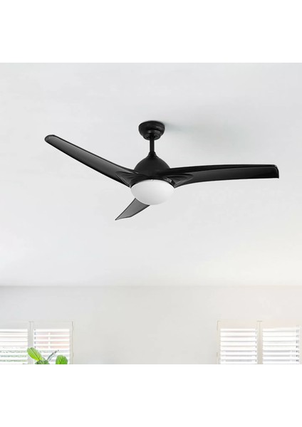 Favonio LED Siyah 132 cm Tavan Vantilatörü