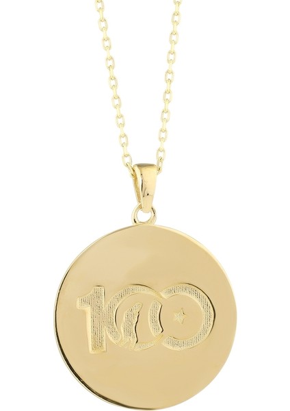 Altın 100. Yıl Cumhuriyet Kolye