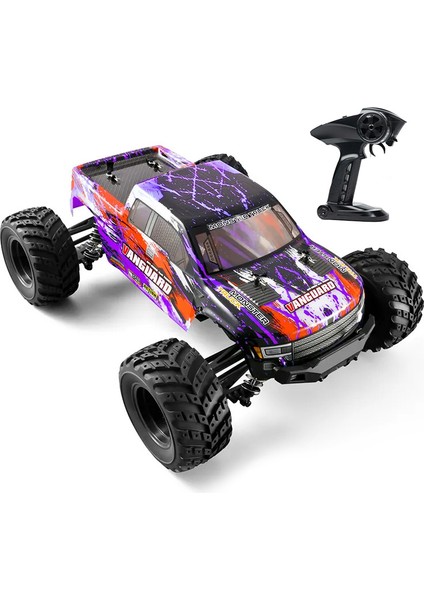 Haıboxıng Rc 1/12 903 50+ Km/h Sürat 4x4 Uzaktan Kumandalı Rc Model Araba Rtr Elektrikli 4WD Brushed Fırçalı Offroad Truck (Mor)