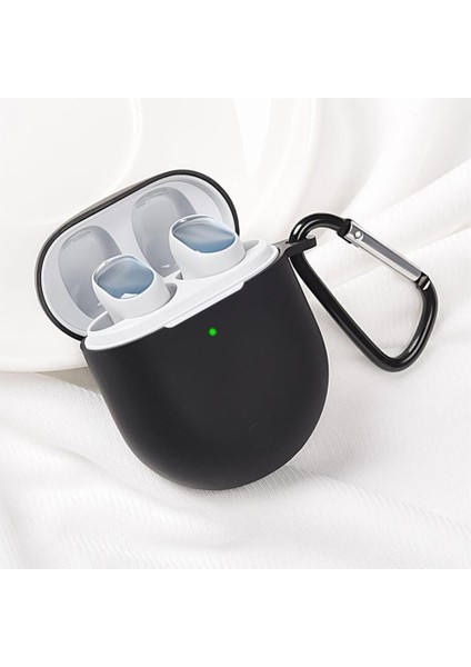- Xiaomi Redmi Buds 3 Pro / Airdots 3 Pro Uyumlu Silikon Kılıf - Kopçalı Kulaklık Kılıfı