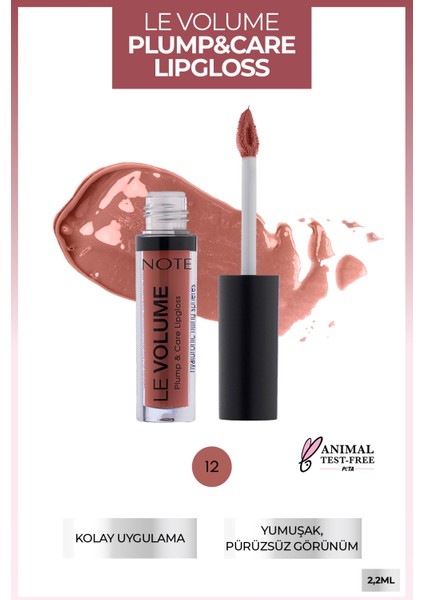 Le Volume Plump & Care Lipgloss Dudak Parlatıcısı 12 Feeling Good - Turuncu