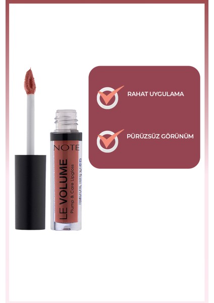 Le Volume Plump & Care Lipgloss Dudak Parlatıcısı 12 Feeling Good - Turuncu