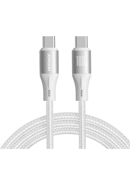 100W Type-C-Type-C Metal Hızlı Şarj Kablosu 1.2 Metre