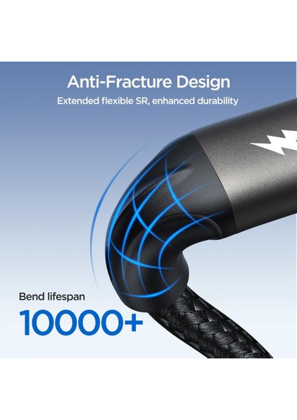 100W Type-C-Type-C Metal Hızlı Şarj Kablosu 1.2 Metre fırsatları