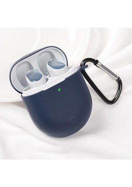 - Xiaomi Redmi Buds 3 Pro / Airdots 3 Pro Uyumlu Silikon Kılıf - Kopçalı Kulaklık Kılıfı