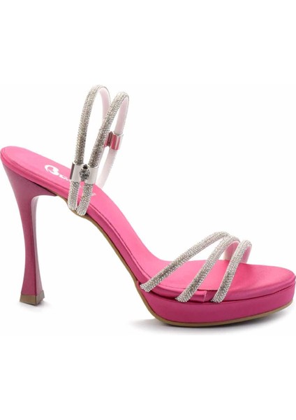 Fuşya Saten Kadın Terlik K04137031138 fiyatları