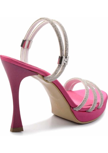 Fuşya Saten Kadın Terlik K04137031138 fırsatları