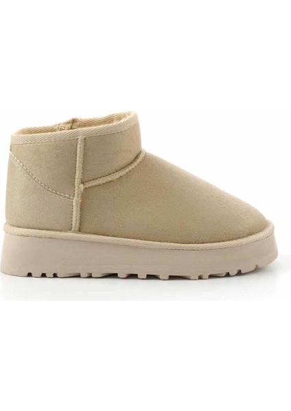 Bej Süet Kadın Panduf K02855110002 fiyatları