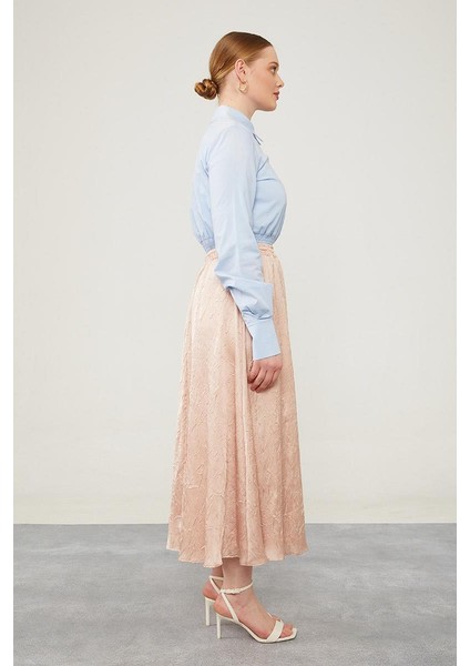 Pudra Beli Lastikli Saten Etek fırsatları