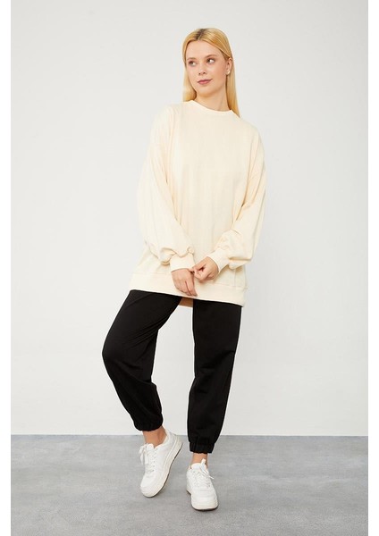 Siyah Beli Lastikli Pantolon