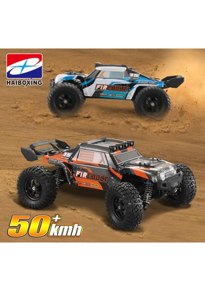 Haıboxıng Rc 1/12 901 Firebolt 50+ Km/h Sürat 4x4 Uzaktan Kumandalı Rc Model Araba Rtr Elektrikli 4WD Brushed Fırçalı Offroad Truck (Turuncu) fırsatları
