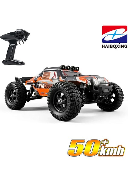 Haıboxıng Rc 1/12 901 Firebolt 50+ Km/h Sürat 4x4 Uzaktan Kumandalı Rc Model Araba Rtr Elektrikli 4WD Brushed Fırçalı Offroad Truck (Turuncu) indirimleri