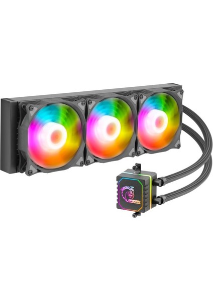 GLC360A Glacıer Argb 360MM 3X12CM Fanlı Işlemci Sıvı Soğutucu