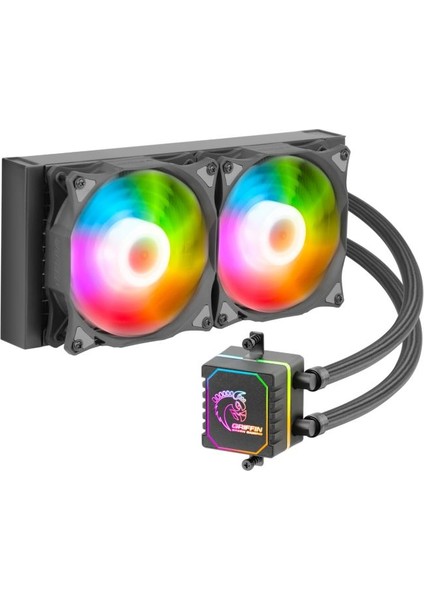 GLC240A Glacıer Argb 240MM 2X12CM Fanlı Işlemci Sıvı Soğutucu