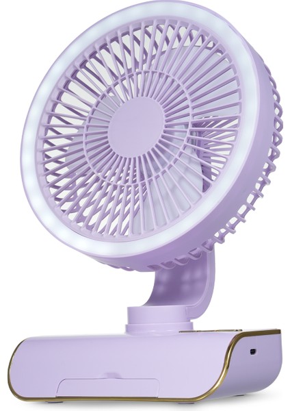 Masaüstü Çok Fonksiyonlu Fan USB Şarj Edilebilir Fan (Yurt Dışından)