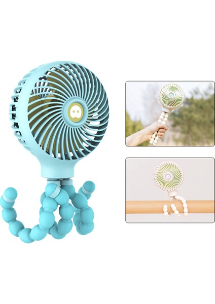 Taşınabilir Handeld Mini Fan Bebek Arabası Fanı Esnek (Yurt Dışından)