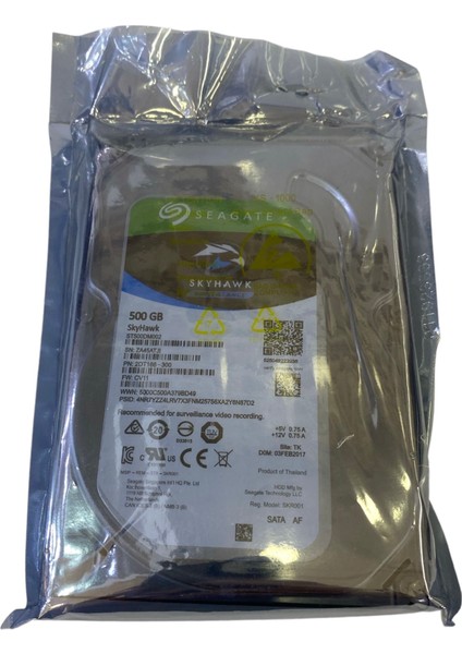 500 GB Seagate 3.5” Harddisk