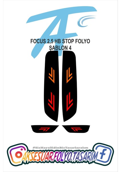 Ford Focus 2,5 Hb Stop Folyo