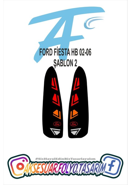 Ford Fiesta Hb 02-06 Stop Folyo