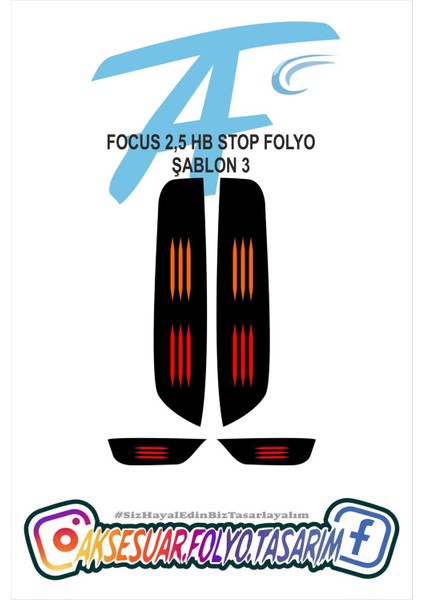 Ford Focus 2,5 Hb Stop Folyo