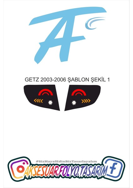 Hyundai Getz 2003-2006 Stop Folyo