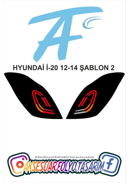 Hyundai I-20 2012-2014 Stop Folyo