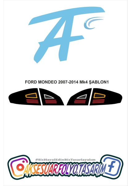 Ford Mondeo 2007-2014 Mk4 Stop Folyo