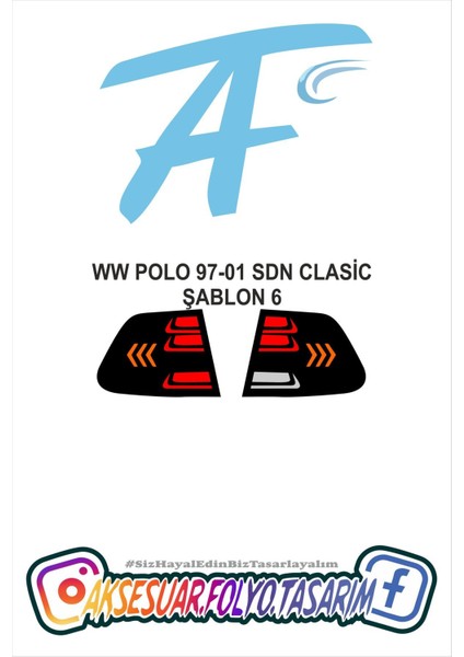 Ww Polo 97-01 Sedan Stop Folyo