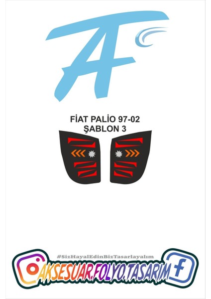 Fiat Palio 97-02 Stop Folyo
