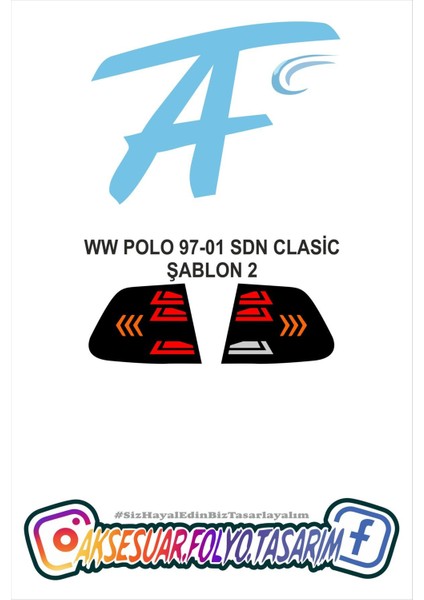 Ww Polo 97-01 Sedan Stop Folyo