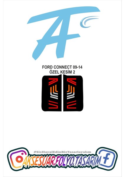 Ford Connect 09-14 Ök Stop Folyo