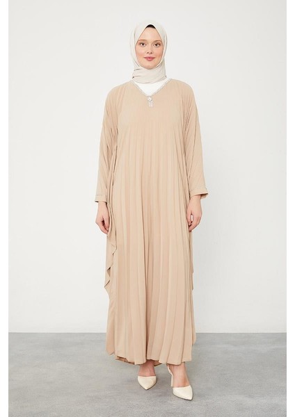 Camel Yarasa Kol Elbise