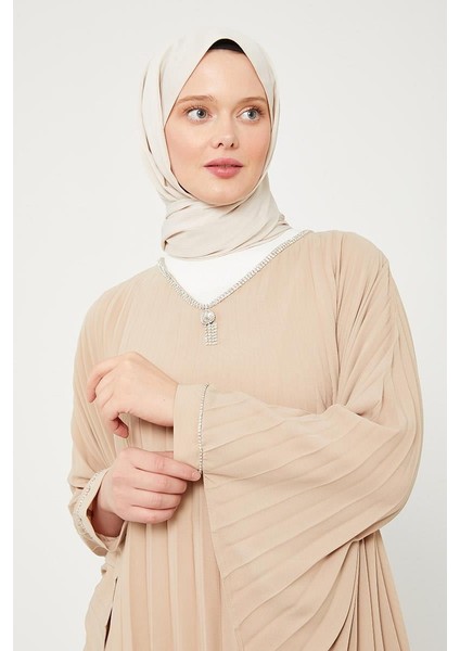 Camel Yarasa Kol Elbise