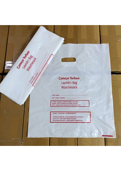 Otel Hijyenik Kirli Çamaşır Poşeti - 40 x 50 cm - Laudry Bag Otel Buklet fiyatları