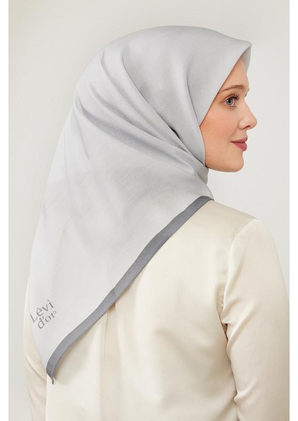 Gri Biye Renk Geçişli Prag Eşarp