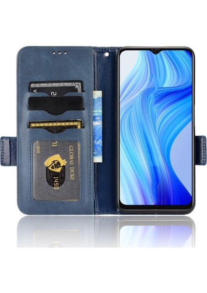 Realme V20 Flip Kapak Pu Deri Görüntüleme Standı Cüzdan 3 Kart (Yurt Dışından)