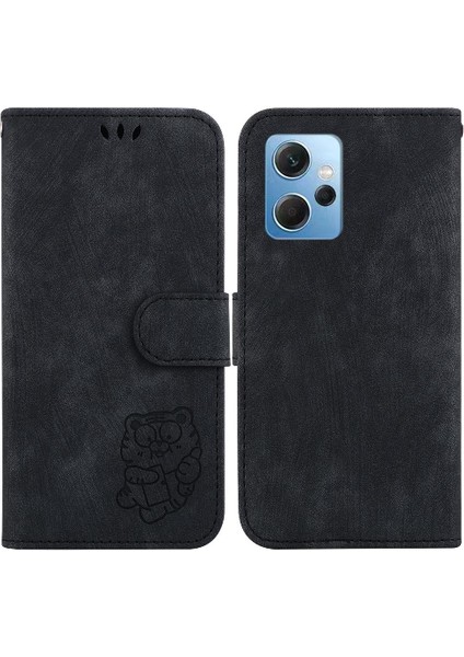 Xiaomi Redmi Için Not 12 4g Cüzdan Kılıf Kabartmalı Sevimli Kaplan Tutucu (Yurt Dışından)