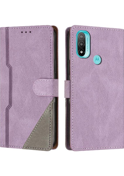 Motorola Moto E20/E30/E40 Handy Stand Kart Yuvaları Kapak Cüzdan Için Kılıf (Yurt Dışından)