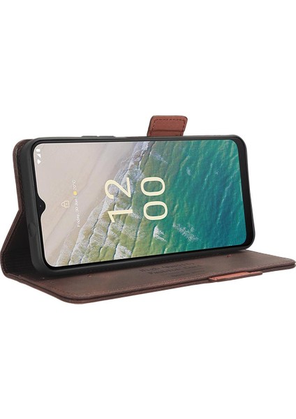 Nokia C32 Deri Folio Flip Case Için Kılıf Tam Koruma Koruyucu (Yurt Dışından)