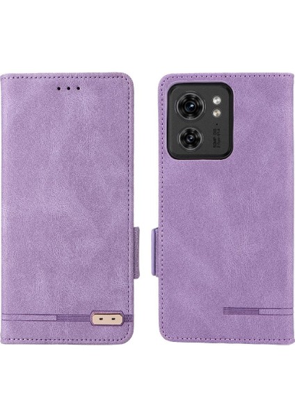 Motorola Moto EDGE40 Koruyucu Kapak Deri Folio Flip Case Için Kılıf (Yurt Dışından)