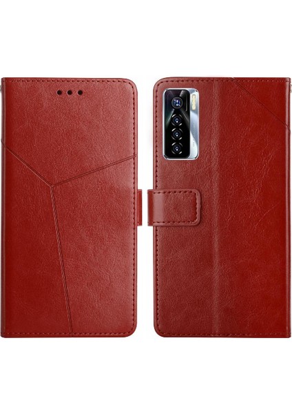Tecno Camon 17 Pro Telefon Kılıfı Için Kılıf Darbeye Dayanıklı Tpu Kabuk Deri Cüzdan (Yurt Dışından)