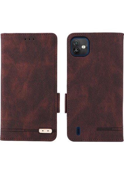 Wiko Y82 Için Kılıf Koruyucu Kapak Deri Kart ile Folio Flip Case (Yurt Dışından)