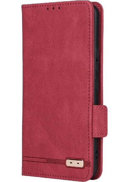 Mays Shop Vivo V21 Deri Folio Flip Case Için Kılıf Kart ile Tam Koruma (Yurt Dışından)