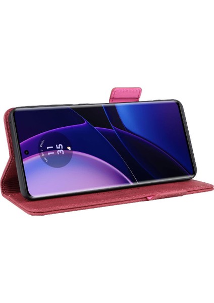 Motorola Moto EDGE40 Koruyucu Kapak Deri Folio Flip Case Için Kılıf (Yurt Dışından) modelleri