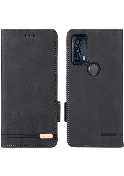 Tcl 20B Tam Koruma Koruyucu Kapak Deri Için Kılıf Folio Flip Case (Yurt Dışından)