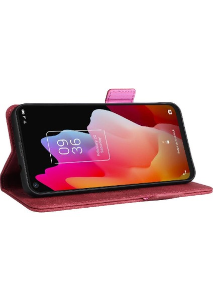 Mays Shop TCL10L/10LITE Deri Folio Flip Case Koruyucu Kapak Kartı Için Kılıf (Yurt Dışından)