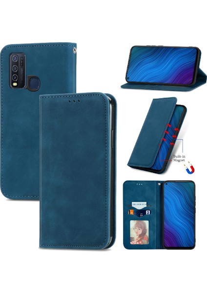 Vivo Y50 Fermuar Basit Iş Kordon Cüzdan Deri Kılıf (Yurt Dışından) fiyatları